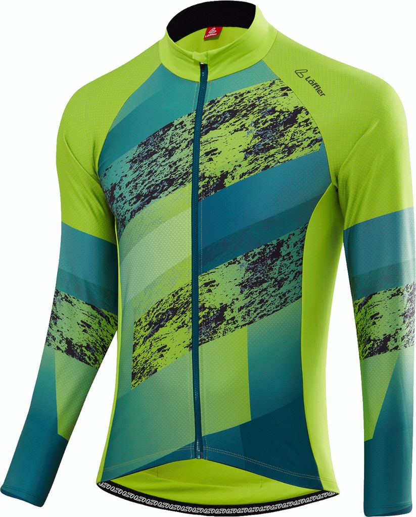 Löffler Radsport Langarmshirt M Bike L / s Trikot Shalerock-Grün