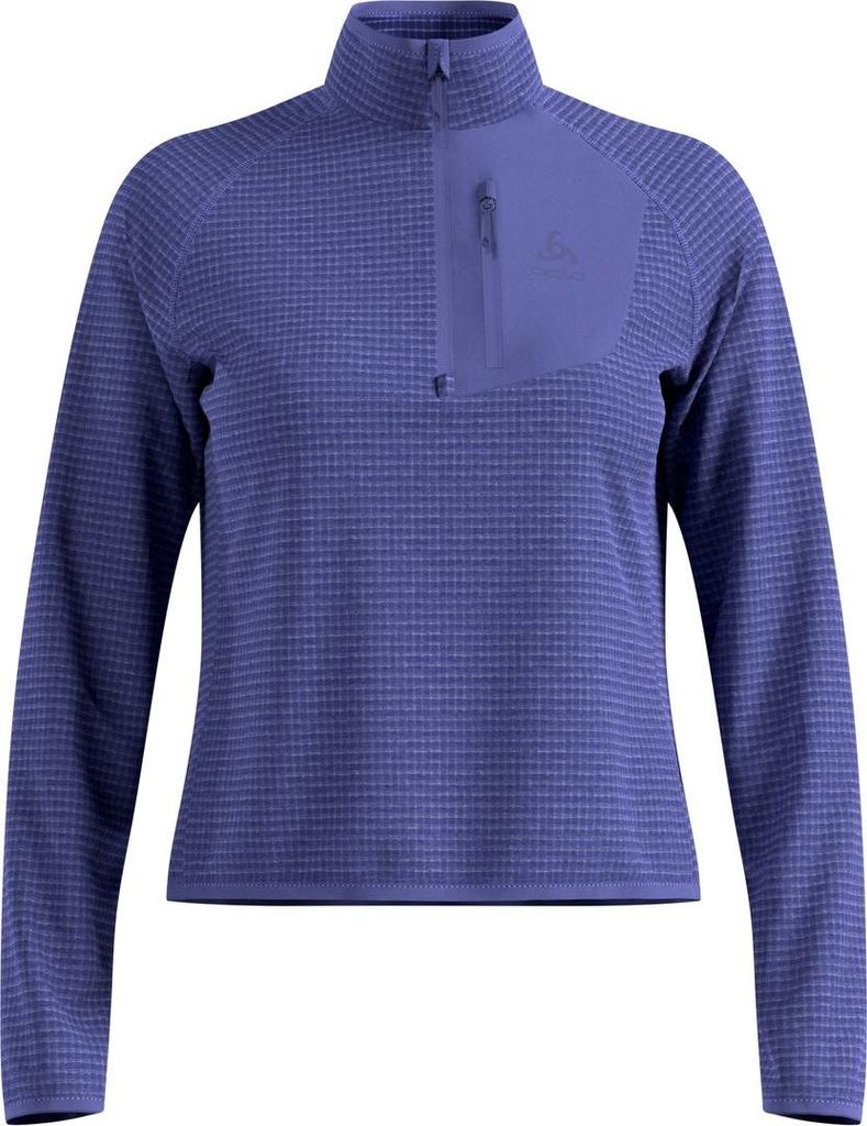 Ascent Mid Layer mit Halbreissverschluss, Damen - Odlo, Farbe:21119 Skipper Blue, Größe:XS