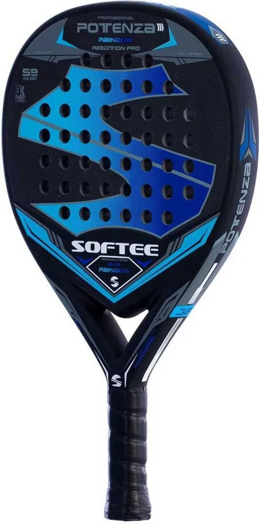 Raquette padel Softee Potenza polyvalente et maniable en bleu