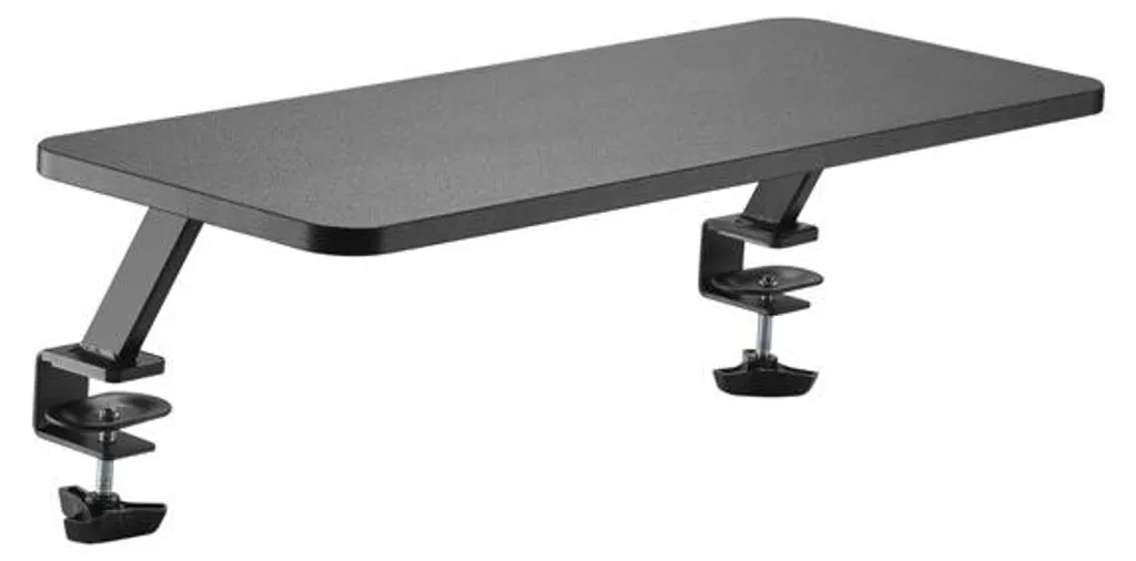 Powerton Support de moniteur pour bureau en acier noir charge 20 kg