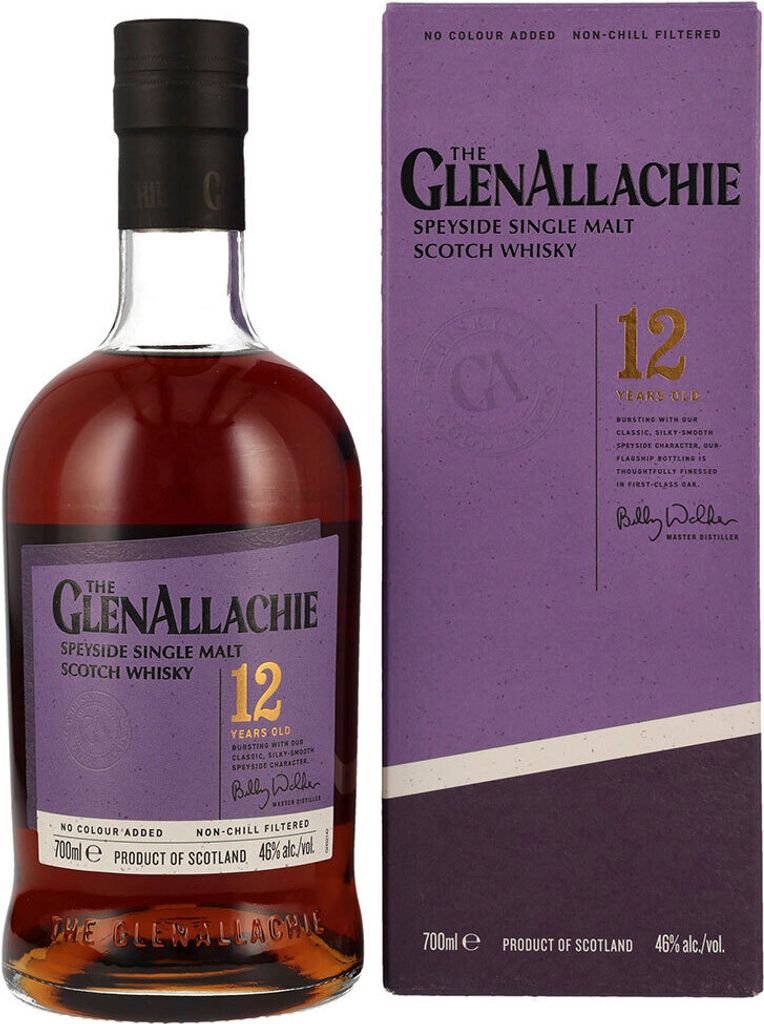 GlenAllachie 12 Years + Box 700ml 46% Vol. Produktbild 3