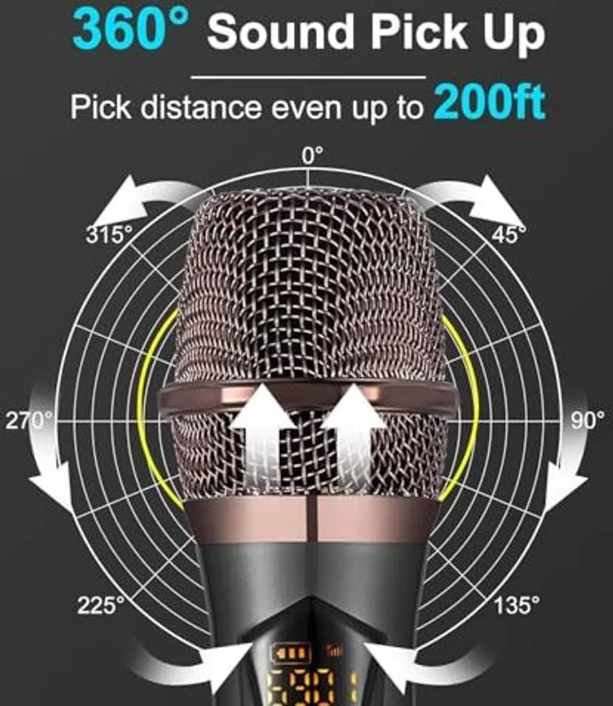 Sistema Doppio Microfono Wireless Alpowl WXM-B Nero: Ideale per Matrimoni - 3