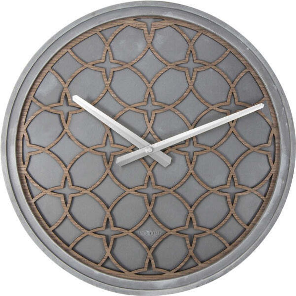 NeXtime 3212BR, Wand, Mechanische Pendeluhr, Kreis, Braun, Grau, Erwachsene, Modern