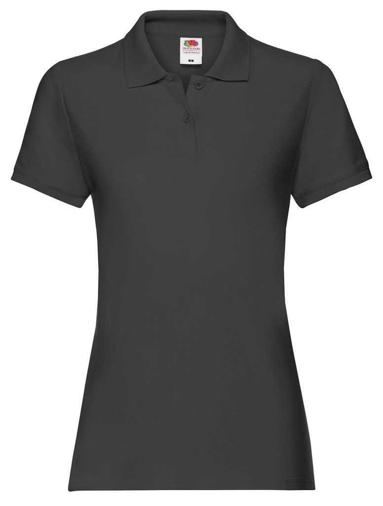 Fruit of the Loom - "Premium" Poloshirt für Damen FK2965 (M) (Schwarz)