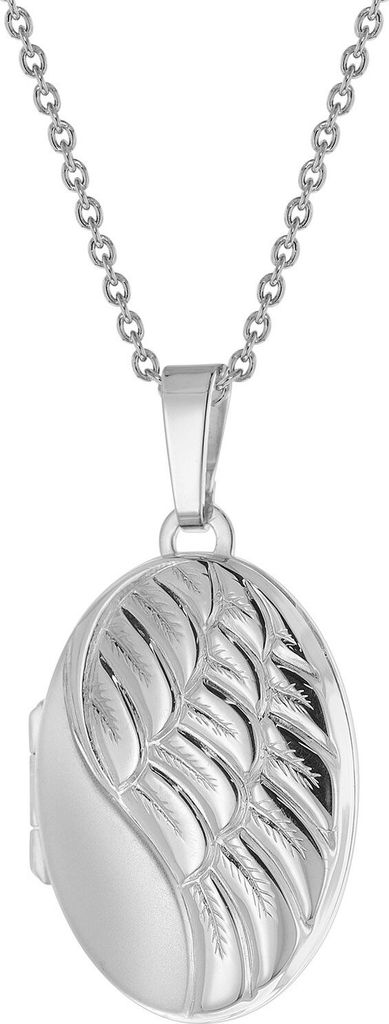 trendor 75772 Damen-Kette mit Flügel-Medaillon Silber 925 1
