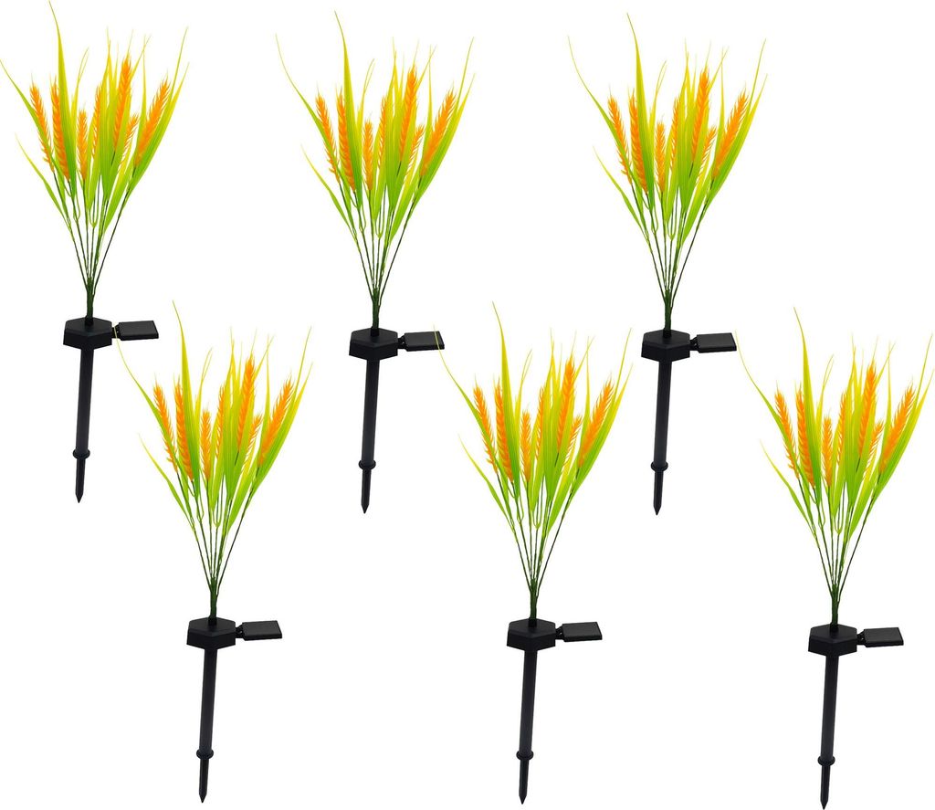 Set Mit 6 Solar Pflanzenleuchten FERNY h58cm