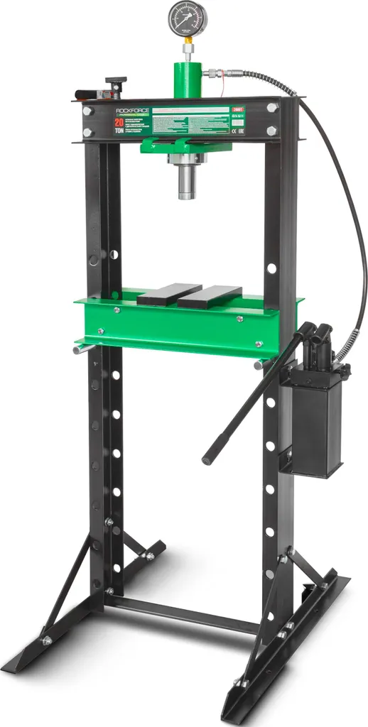 Presse hydraulique d'atelier 20T avec pompe manuelle pour garage