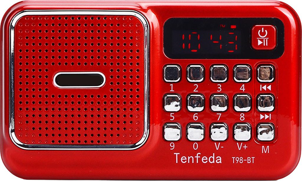 Tragbares FM-Radio Batteriebetriebenes Kompaktradio mit MP3-Player für Zuhause und im Büro