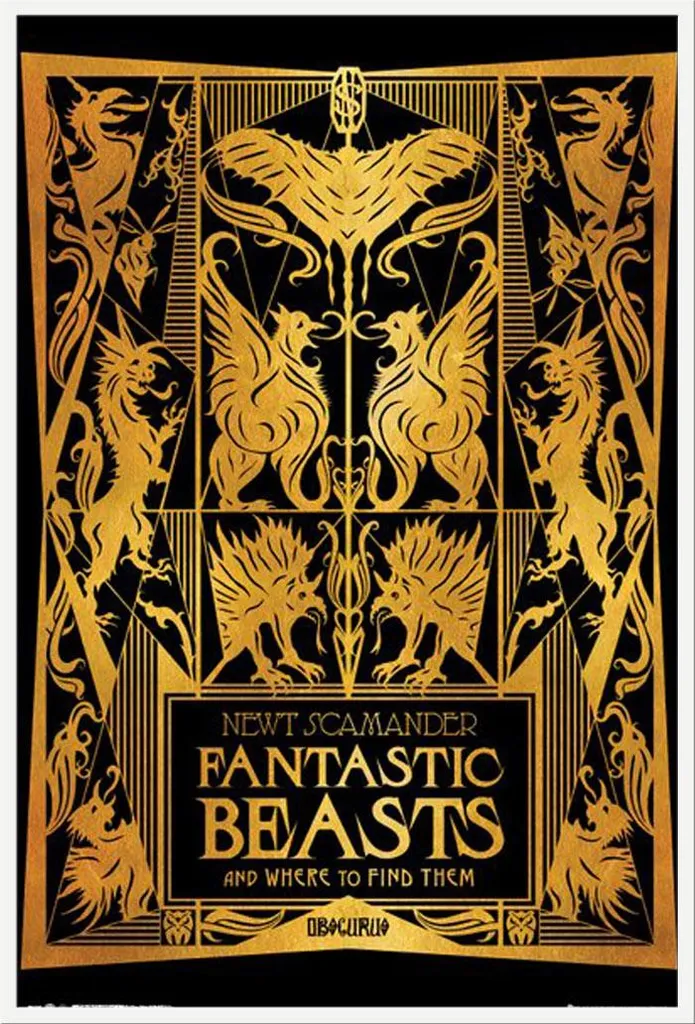 Affiche Les Animaux Fantastiques 2 avec Cadre Blanc Shinsuke 61x91,5 cm