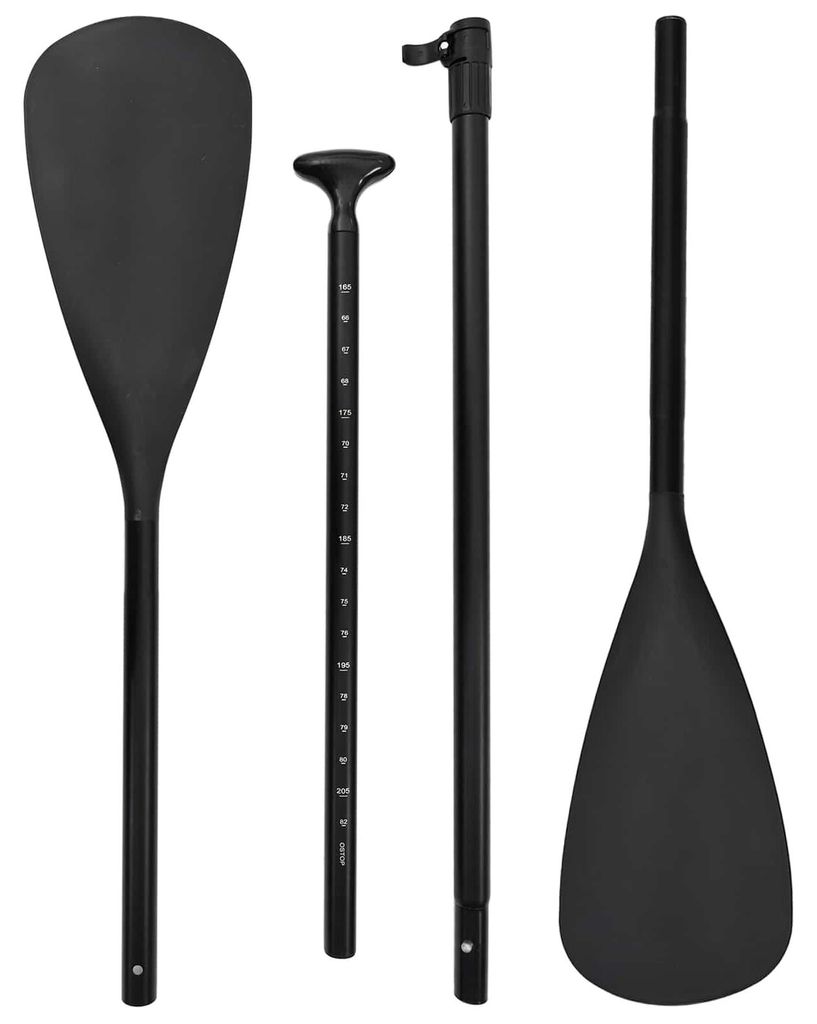 vidaXL 2 in 1 Kajak & SUP Paddle 203 x 19,5 cm Schwarz Produktbild 