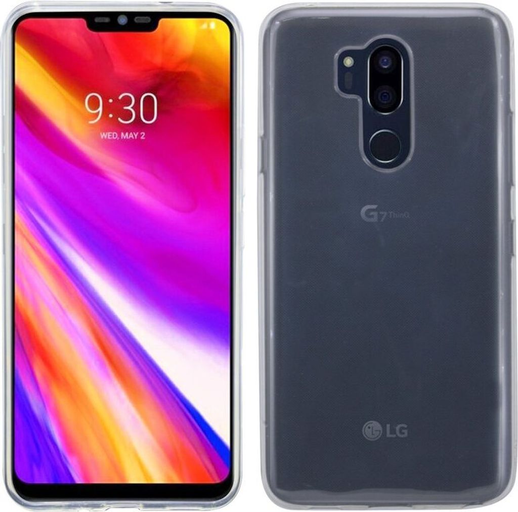LG G7 ThinQ Handy Silikon dünne Schutzhülle Bumper Cover Case Transparent