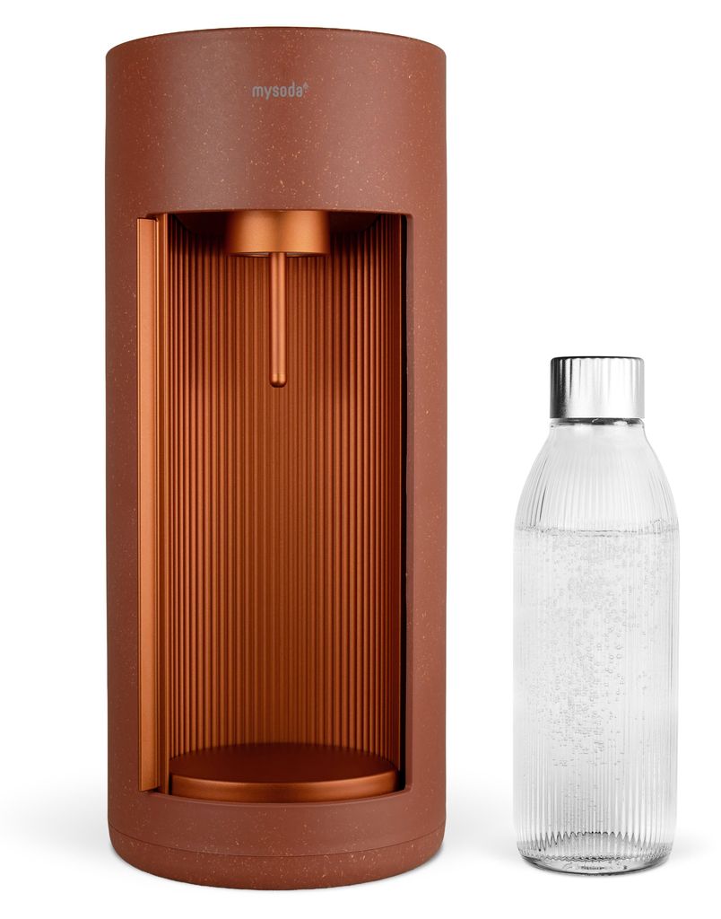 Mysoda Glassy Design-Wassersprudler (Terracotta) mit Produktbild 