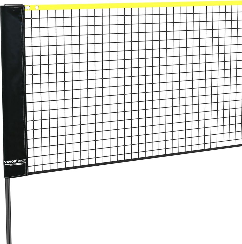 Badminton Net, Height Adjustable Volleyball Net, 20ft Wide Foldable Pickleball Net, Portable Tennis Net Set with Poles, Stand, Bag, Rackets, Nylon ...
