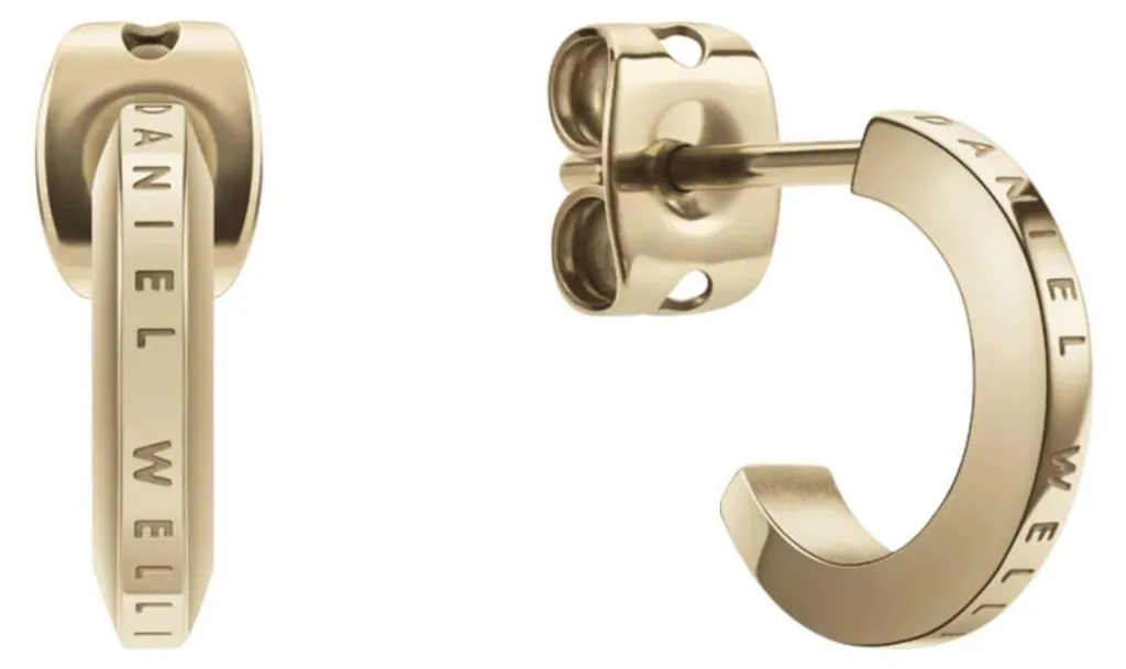 Anneaux dorés intemporels Elan DW00400514 - Boucles d'oreilles DW