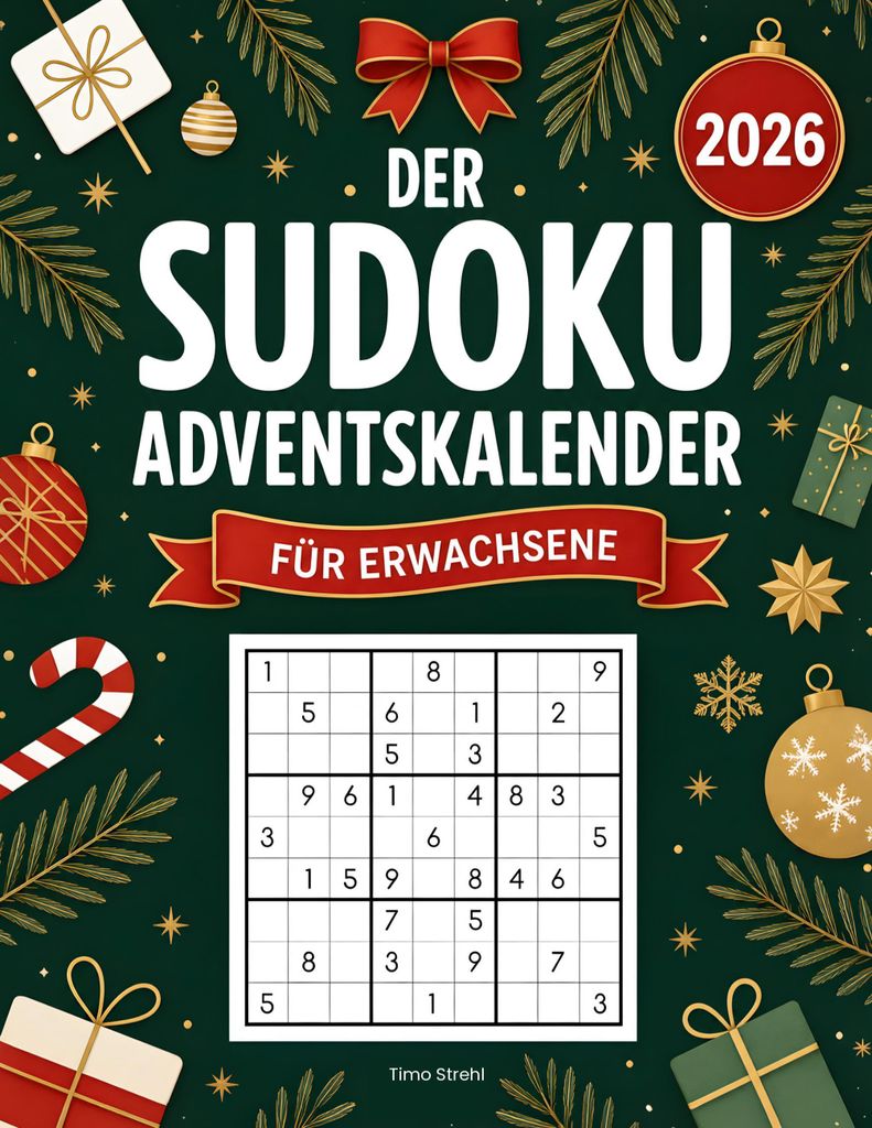 Der Sudoku Adventskalender für Erwachsene Produktbild 