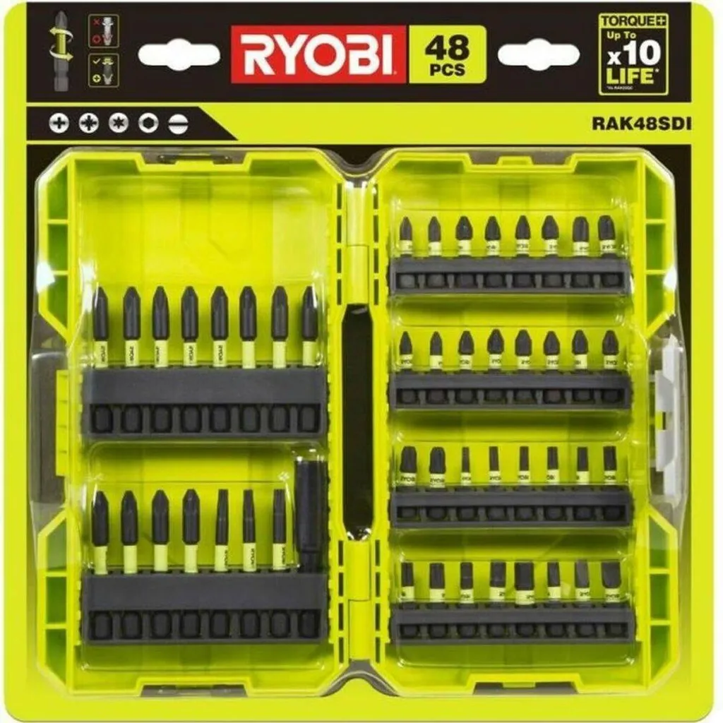 Kit vissage Ryobi RAK48SDI idéal pour montage de meubles et bricolage
