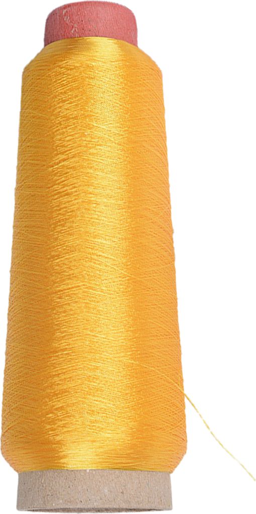 1 Roll -Stickflächenfaden mit metallischem Glanz -DIY Polyester Weitantrags -Kreuzstich -Nähfadenspulen für Zuhause-Gelb