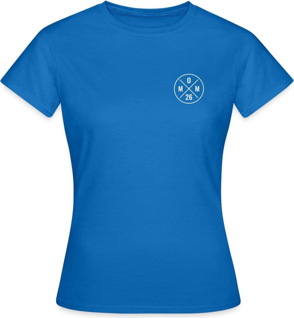 Spreadshirt Mom 2026 Modernes Mama Logo Schwangerschaft Frauen T-Shirt, XL, Royalblau