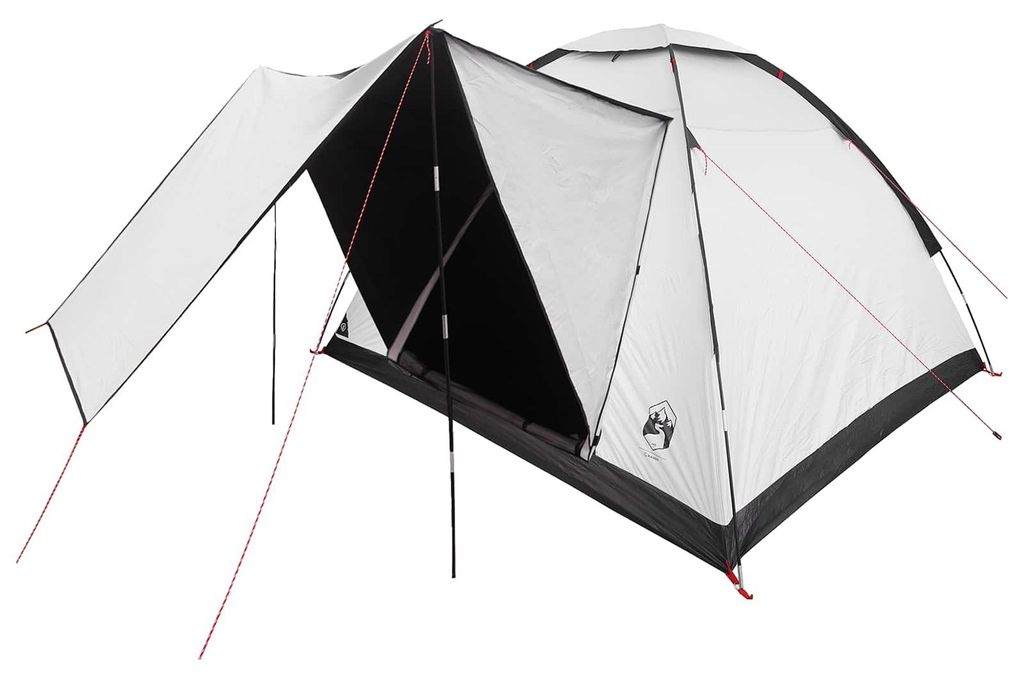vidaXL Campingzelt mit Dach Weiß Blackout 275 x 215 x 125 cm