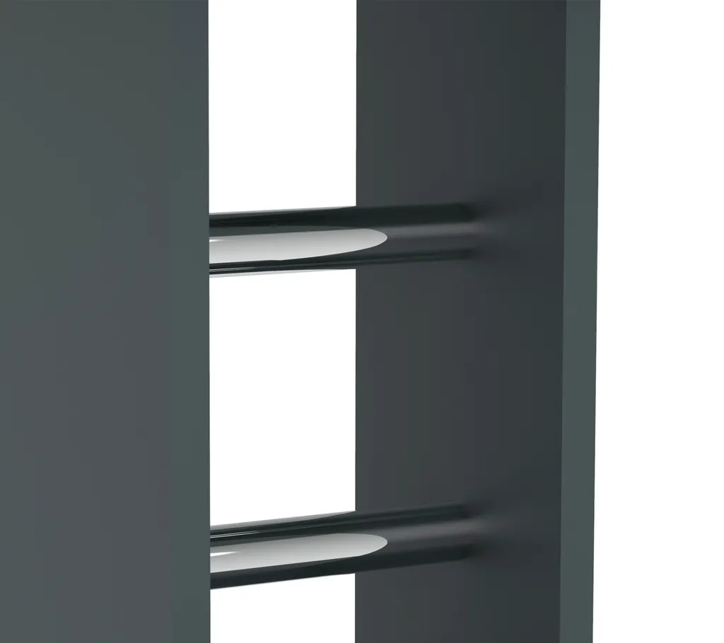 Table BEDIAS anthracite effet minéral - Table robuste et facile d'entretien