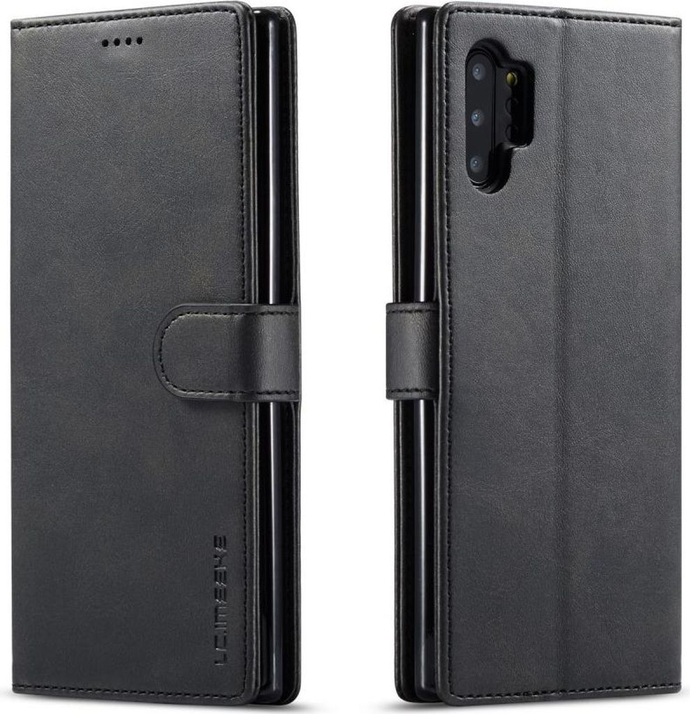 Samsung Galaxy A32 5G Hülle - LC.IMEEKE Luxus Klapphülle - Schwarz