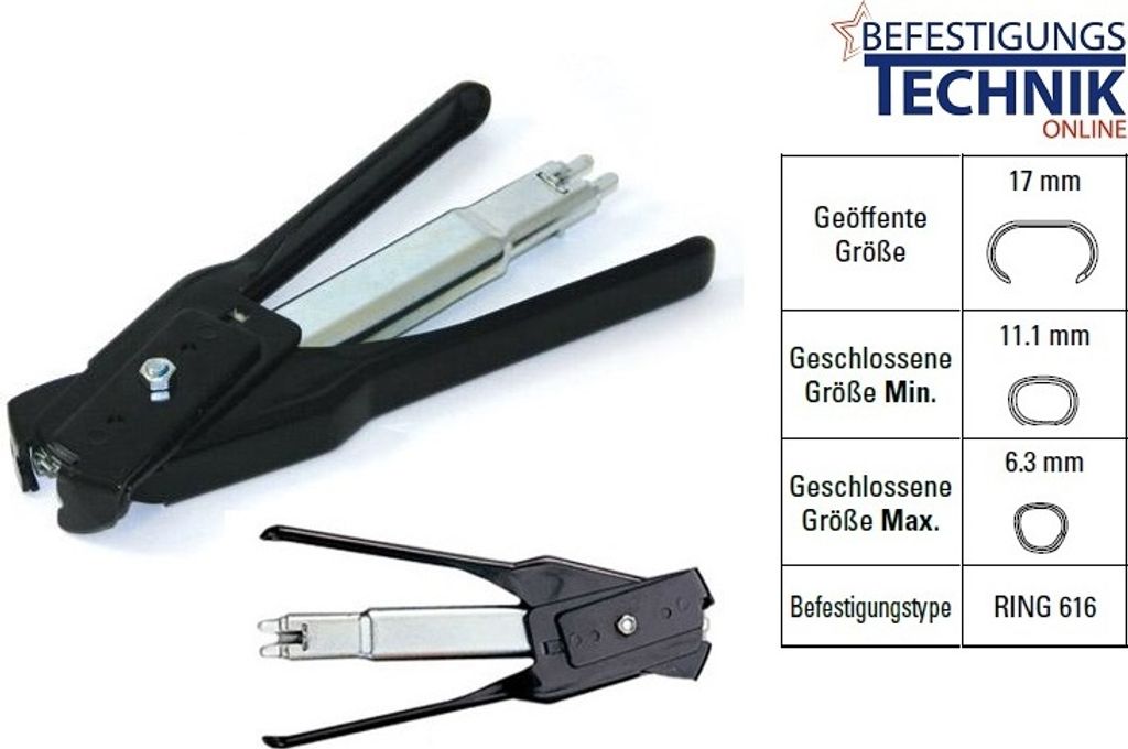Bostitch P7 Hog Ring Zange Zaunzange für Ringklammer Ring Produktbild 