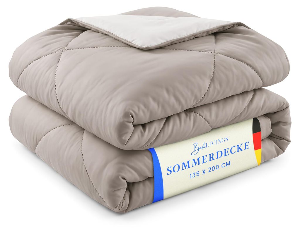 Bettdecke waschbar ohne Bezug nutzbar - 135 x 200 cm - Produktbild 