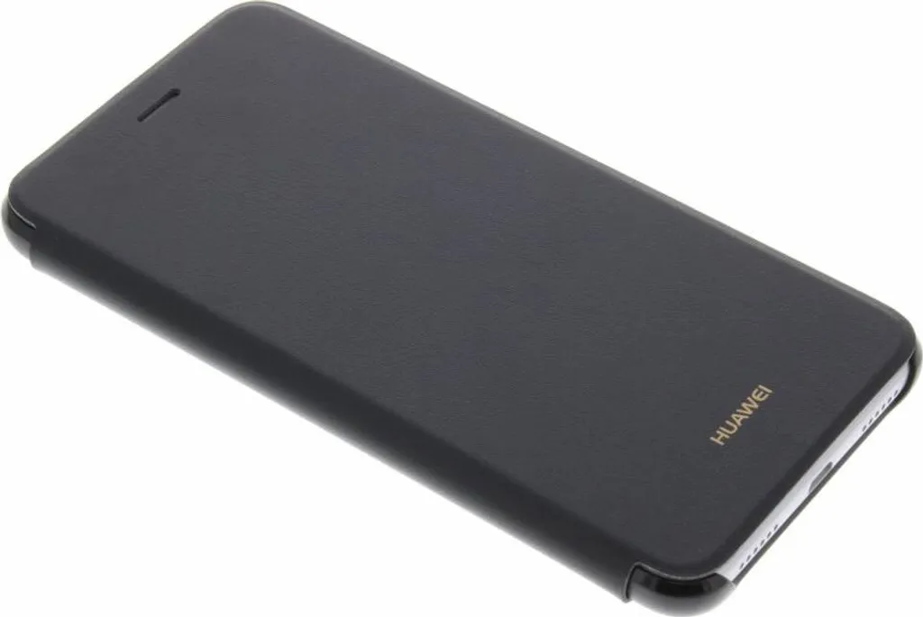 Housse Huawei P8 Lite 2017 - Étui Booktype Noir avec Fermeture Aimantée