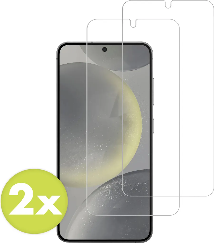 Pellicola Vetro Temperato Accezz per Samsung S24 e S25 - Trasparente 2pz