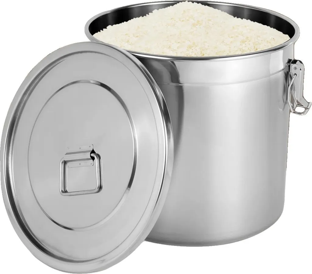 Contenitore Acciaio Inox Ermetico Argento - Conservazione Cibi Professionale