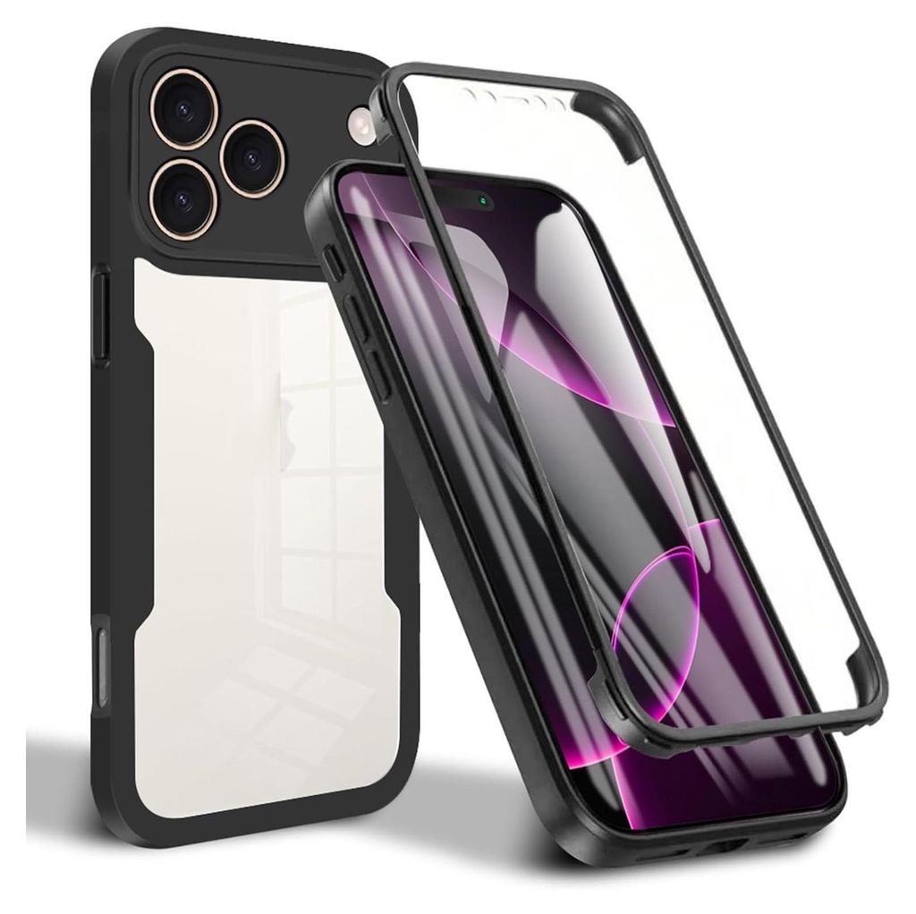 A product shot of a phone case and screen protector.