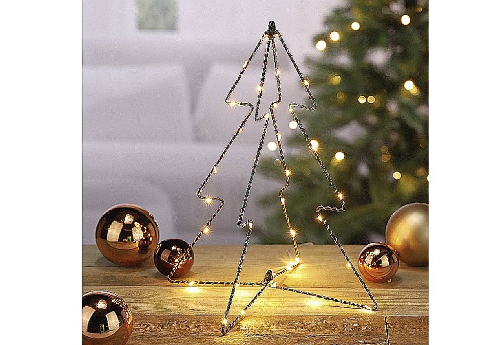 HI Mini LED Tannenbaum 38 LED, batteriebetrieben