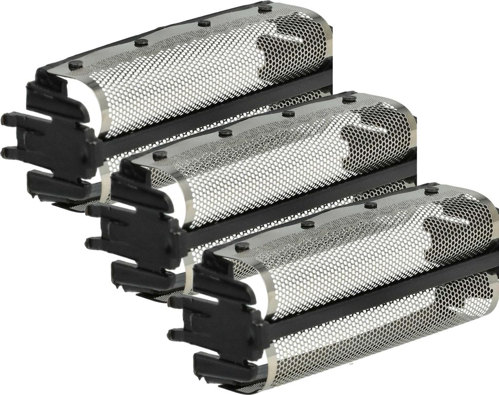vhbw 3x Doppelscherfolie kompatibel mit Remington DF56, DF40, DF30, DF55, DF5, DF50, DF20 Elektrorasierer + Rahmen, schwarz