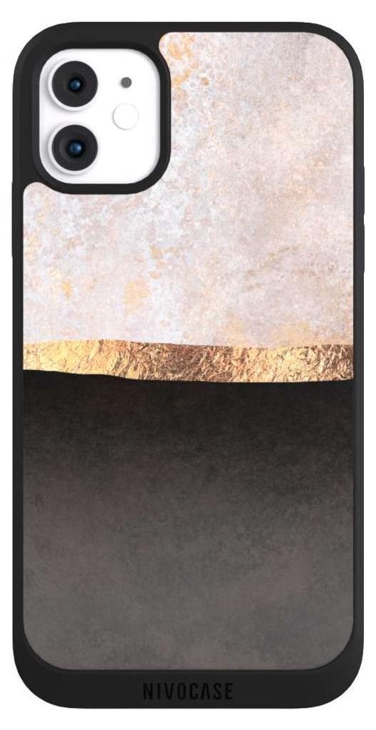 NIVOCASE Handyhülle für Apple iPhone 11 Hülle NIVOpure Case Schwarz Abstrakt Black & White Trends