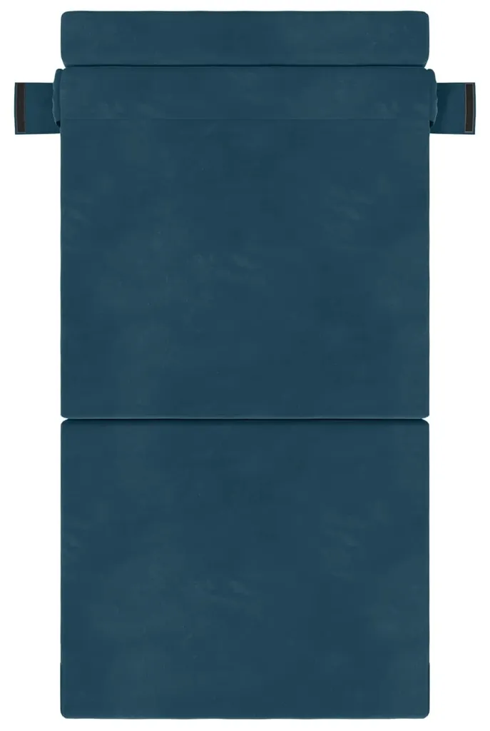 Canapé-lit pliant vidaXL bleu en velours convertible 190 x 70 cm