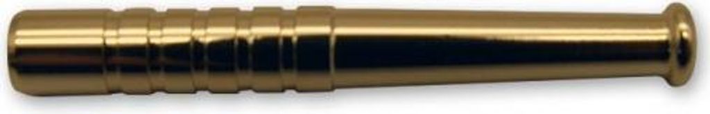 Ziehröhrchen Aluminium Gold Baseball 5,9cm