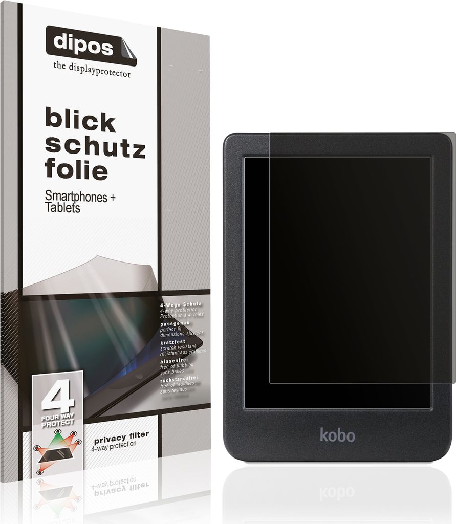 Blickschutzfolie für Kobo Clara BW eReader matt Schutzfolie Folie Display Schutz dipos