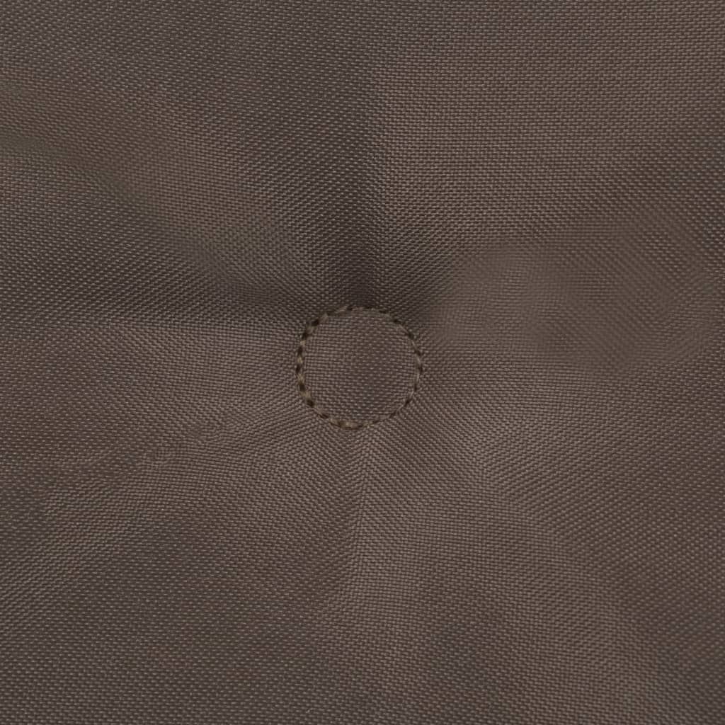 vidaXL Cuscino per sedia da giardino 4 pz. Taupe 120 x 50 x Immagine del prodotto 