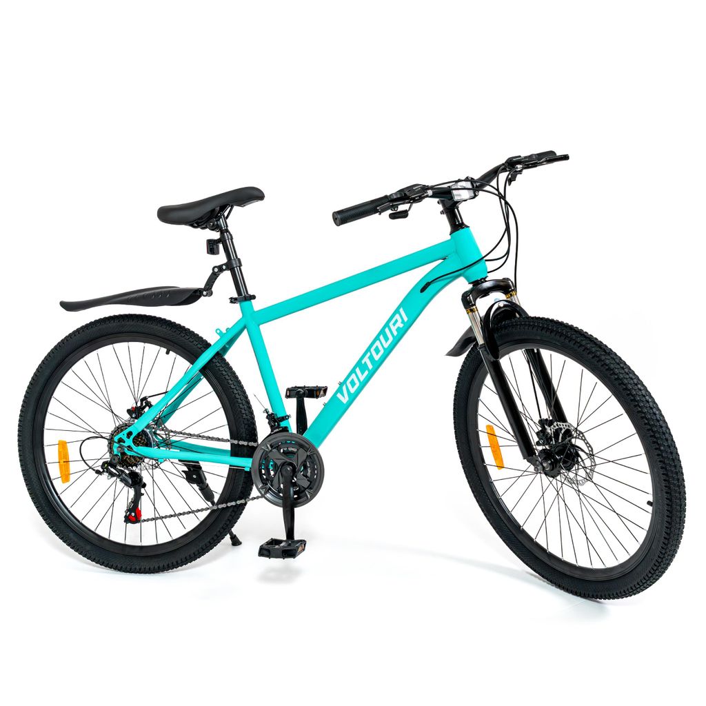 VOLTOURI Mountainbike 26 Zoll – 21 Gänge Shimano – Türkis – Produktbild 