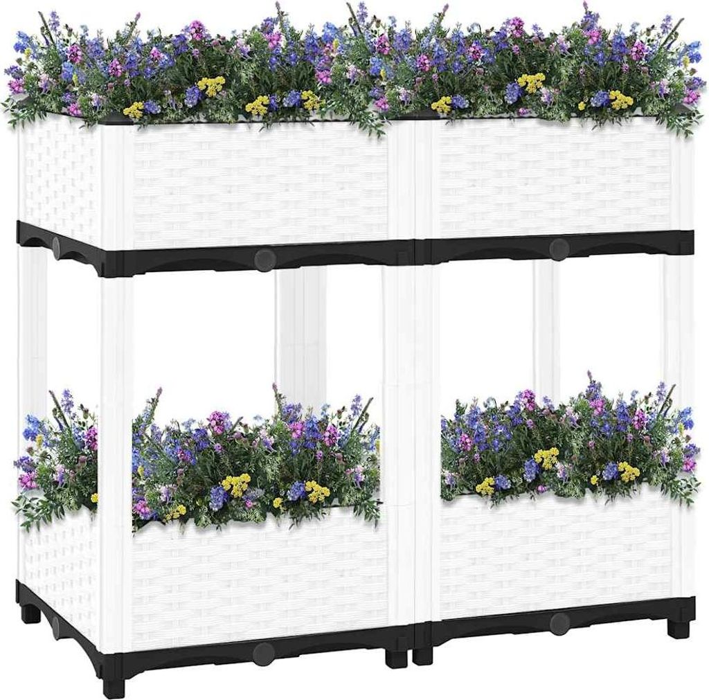 vidaXL Hochbeet 80x40x71 cm Polypropylen
