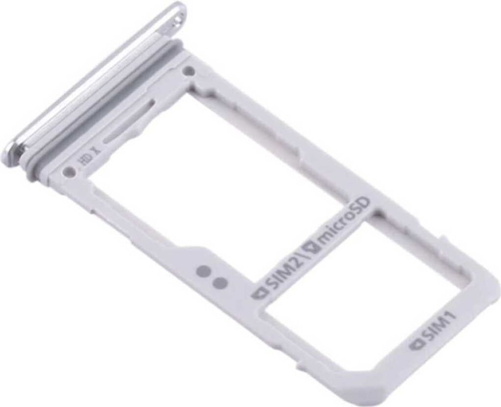 Dual Sim + SD Kartenhalter / Sim card tray passend für Samsung Galaxy S8 G950F Duos / S8+ G955F Duos, Farbe:Blau