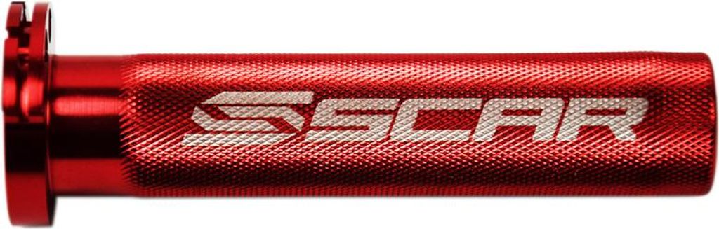 SCAR Gasgriffhülse Aluminium mit Kugellager rot