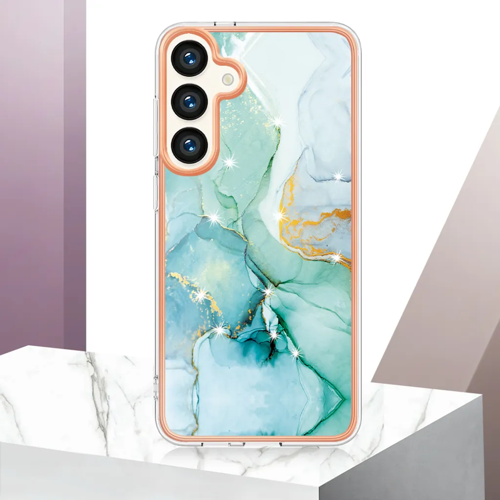 Cover Effetto Marmo Per Samsung Galaxy A5 2017 - Custodia Morbida TPU Con Motivo Geometrico, Antiurto