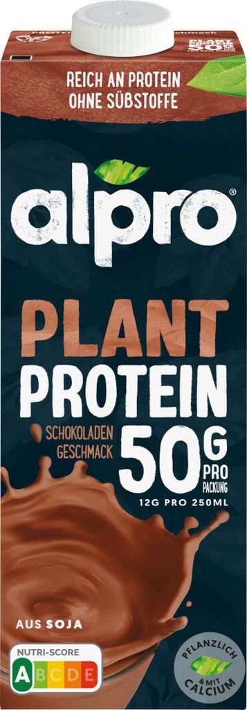 Alpro Soja Proteindrink Schokolade mit Calcium Packung 1000ml