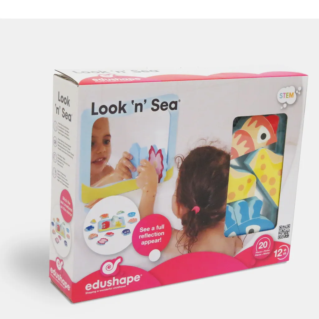 Jouets de bain Edushape Niveau de la mer : texture souple et flottante