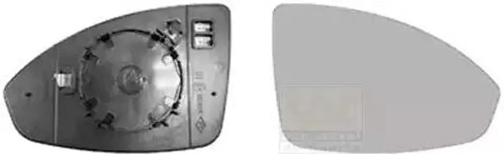 Glace de rétroviseur VAN Wezel 0820838 HAGUS pour Chevrolet extérieur
