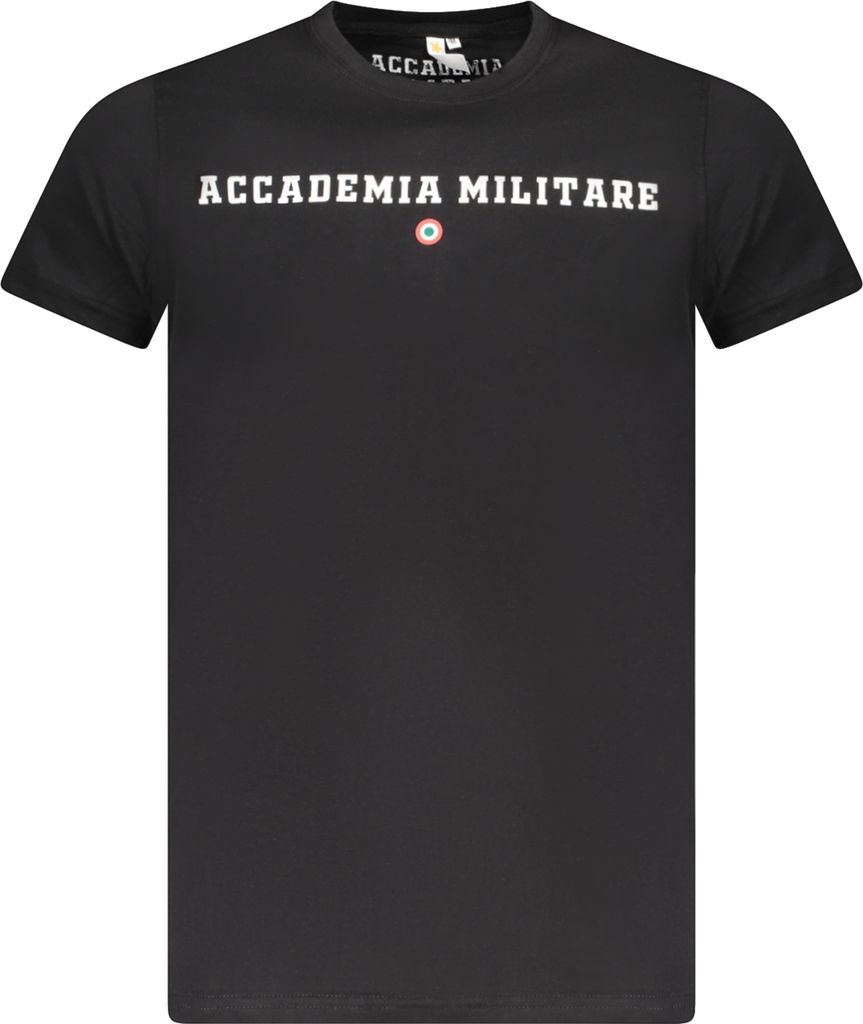 Kurzarmshirt Akademia Kontrast Rundhals Print Logo TShirt : Größe - XL Größe: XL