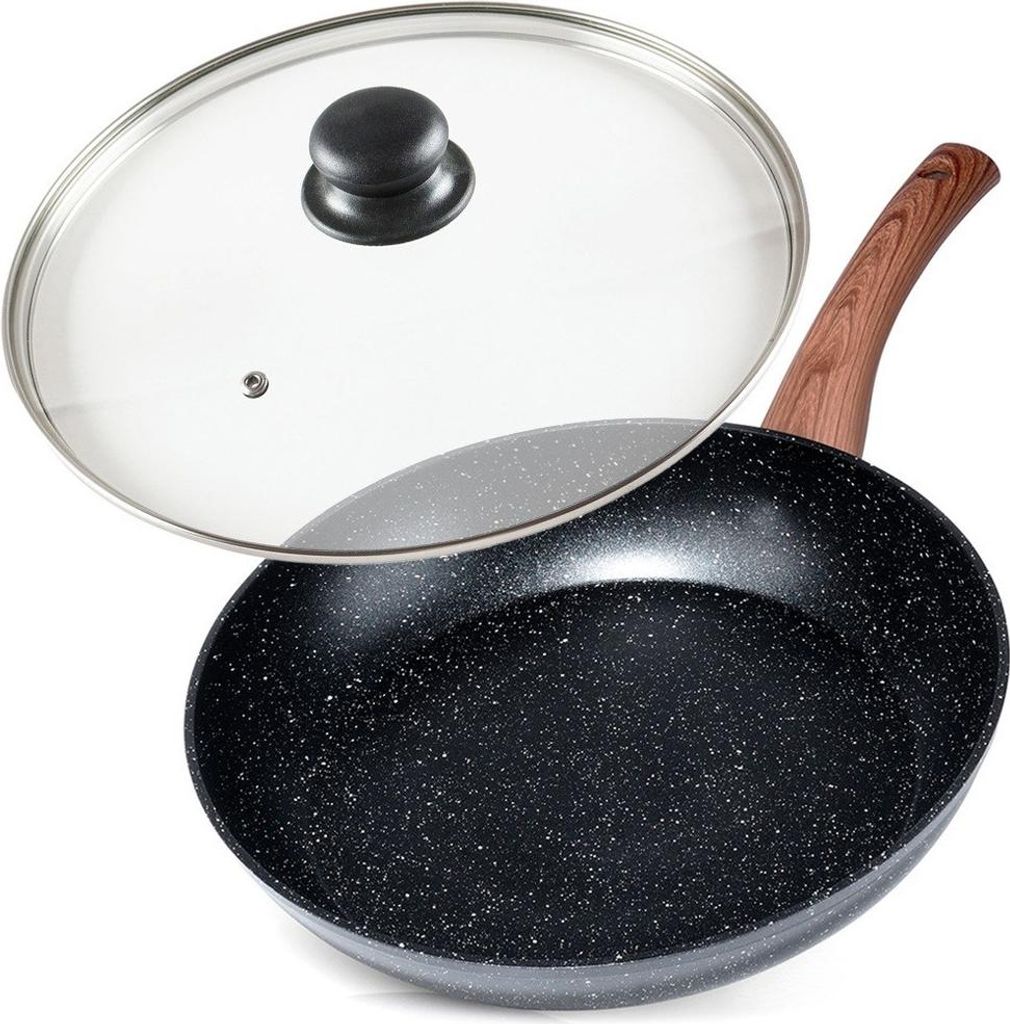 Vilde | Patelnia ze szklaną pokrywką Ø 28 cm - Aluminium - Zdjęcie produktu 