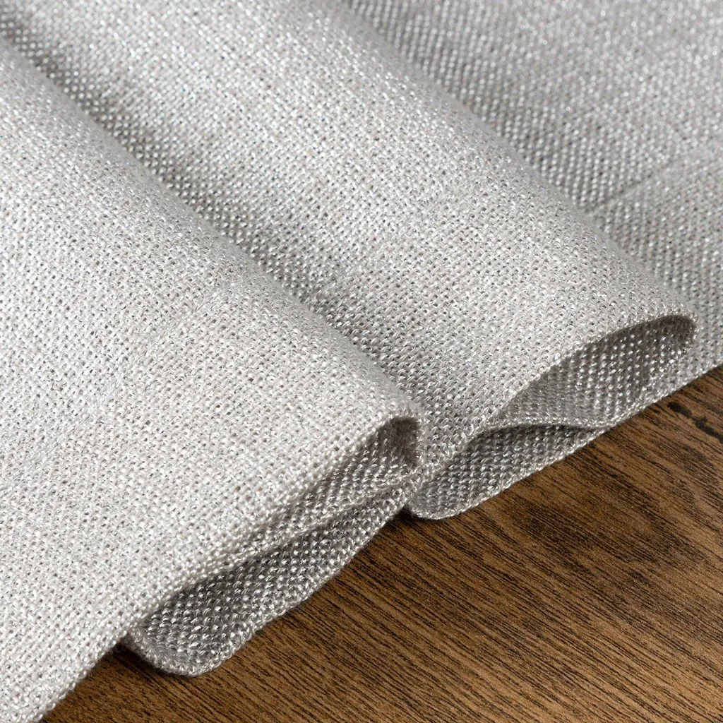 Nappe Stella 2 gris clair 145x300 cm, textile résistant et élégant - 7
