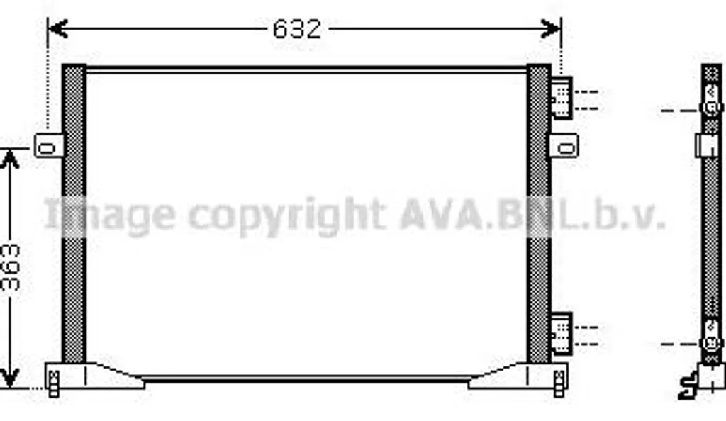 Condensateur de Climatisation pour Renault Trafic et Opel Vivaro
